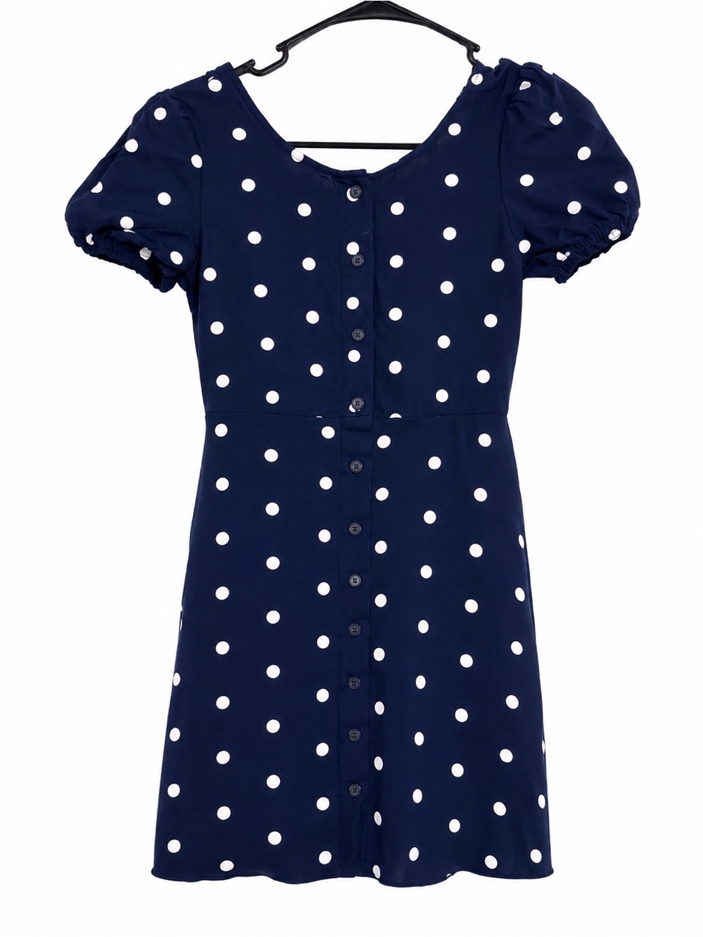 Old Navy girls polka dot dress - button down 10-12